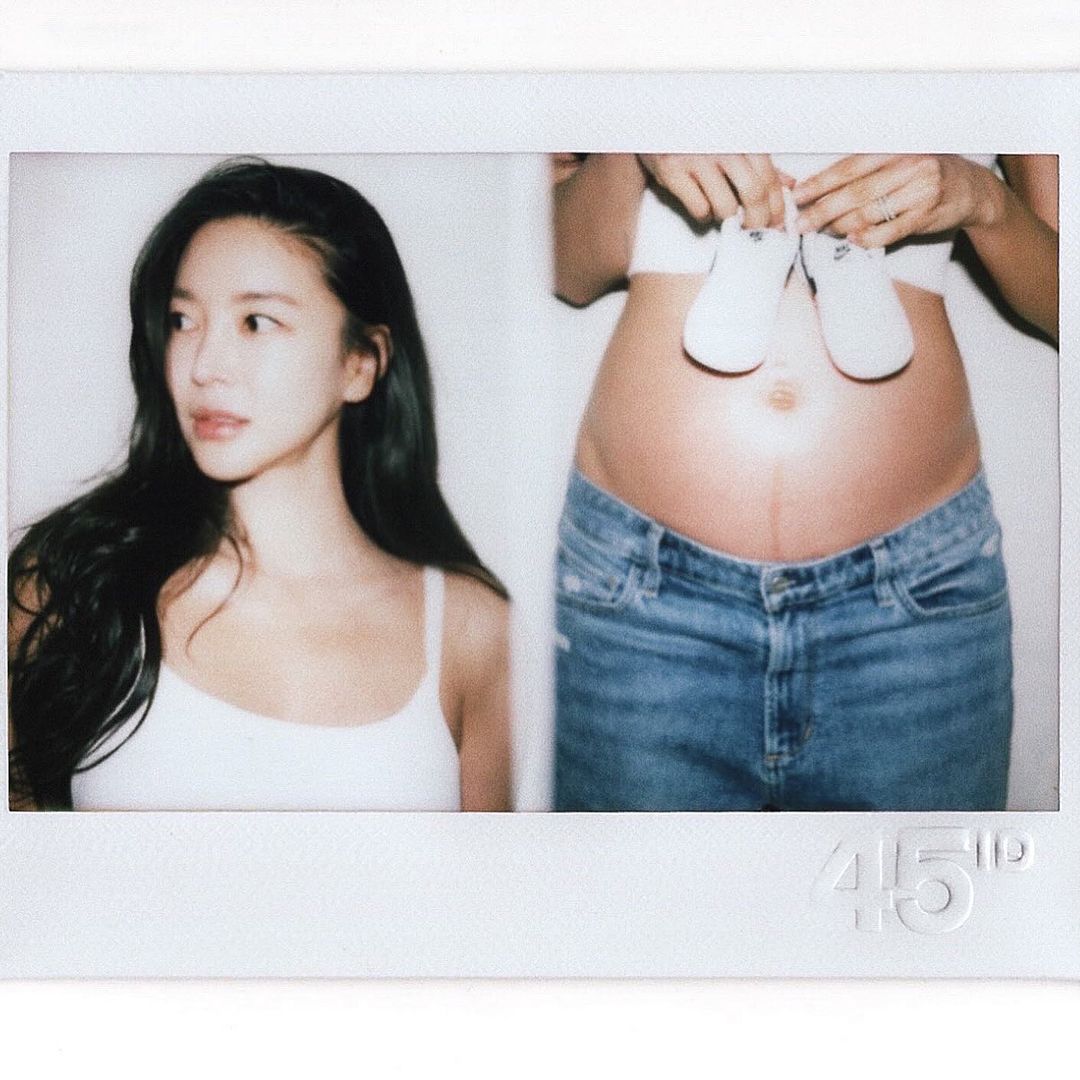 NS윤지🤰8개월차 만삭화보🖤 이미지