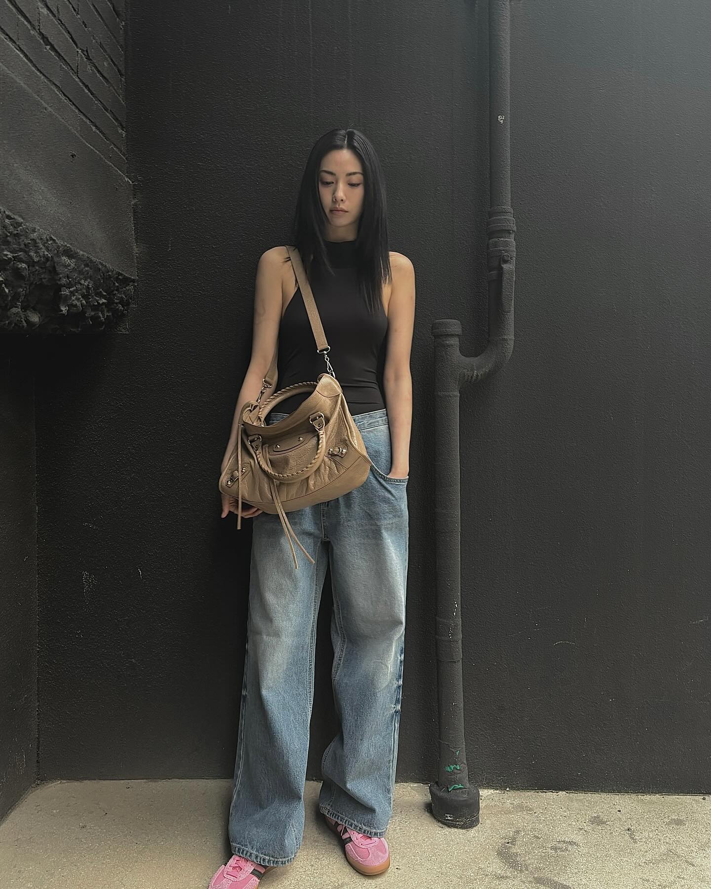나른한 휴일👖힙한 와이드 데님 이미지3