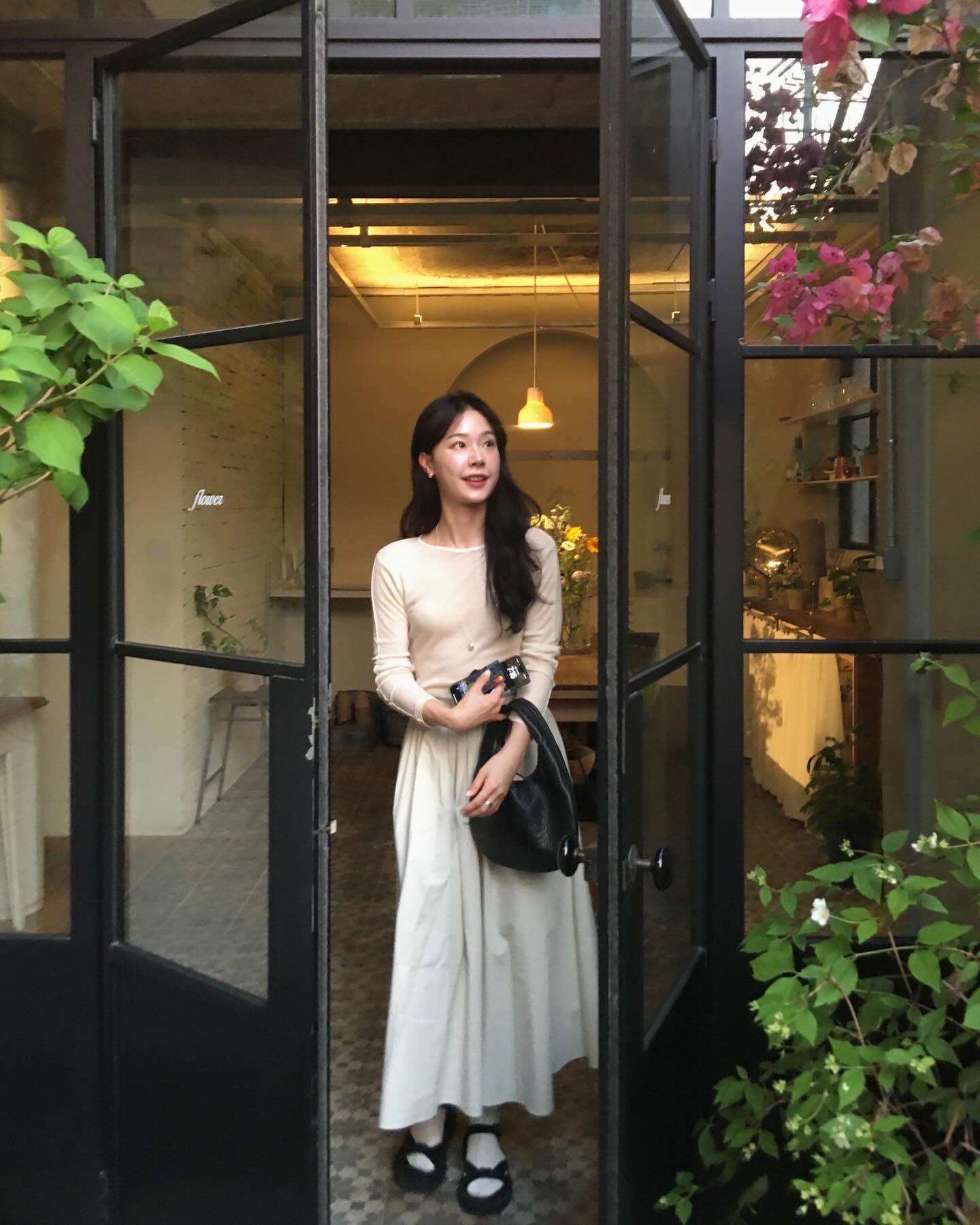 여름 러블리템☁️화이트 롱 스커트 이미지4