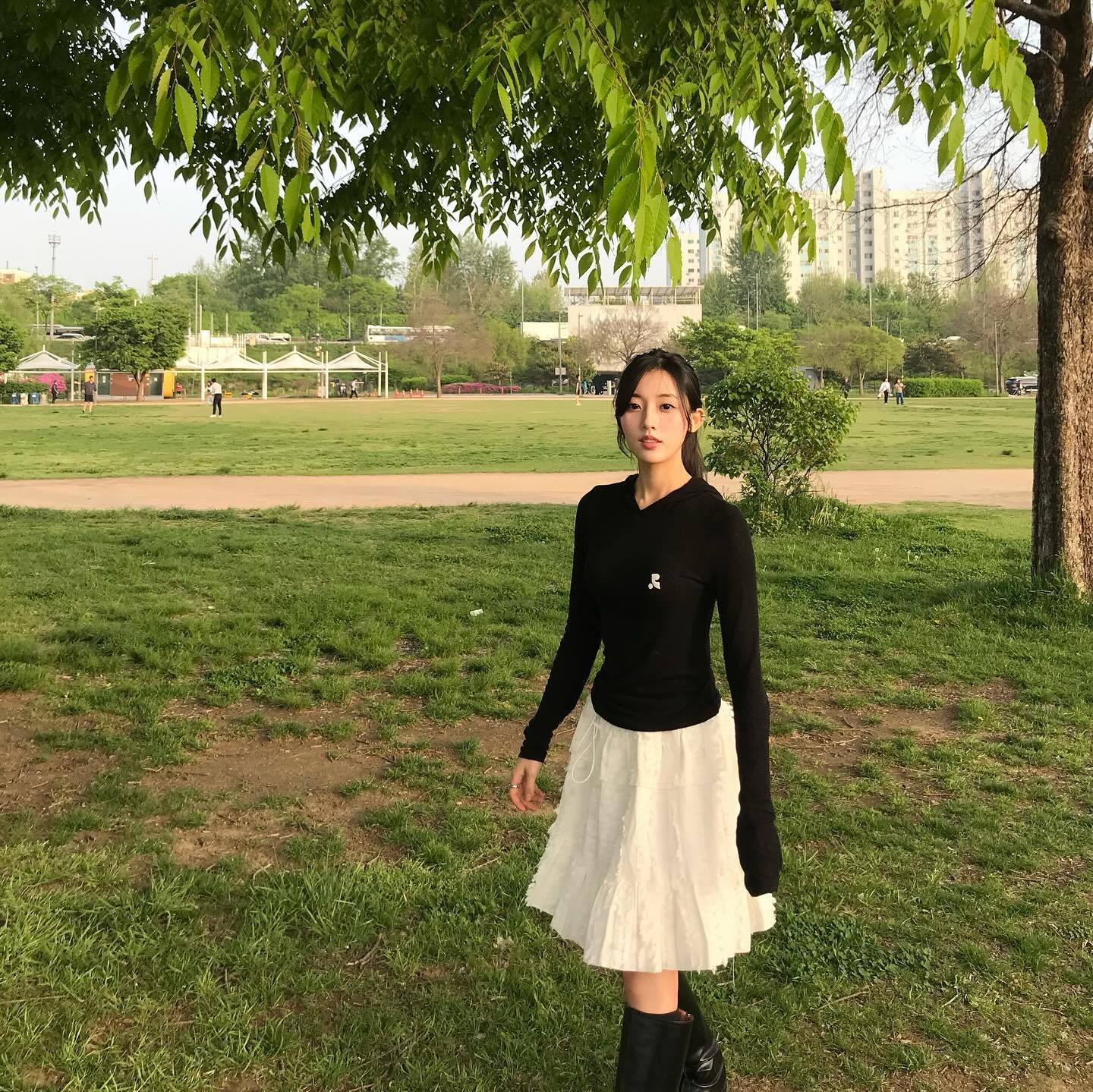 여름 러블리템☁️화이트 롱 스커트 이미지7