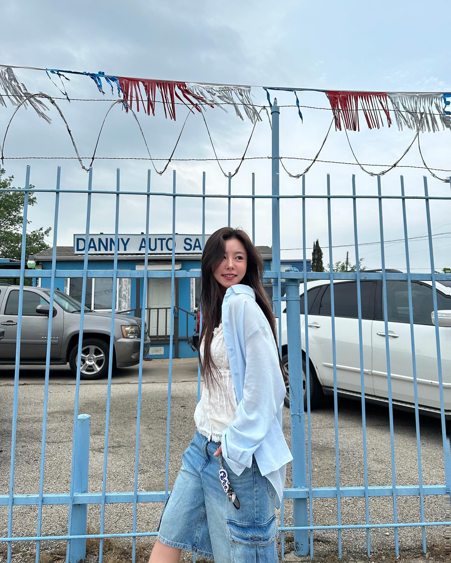 여름 캐주얼맛💙🩵버뮤다 데님 이미지4