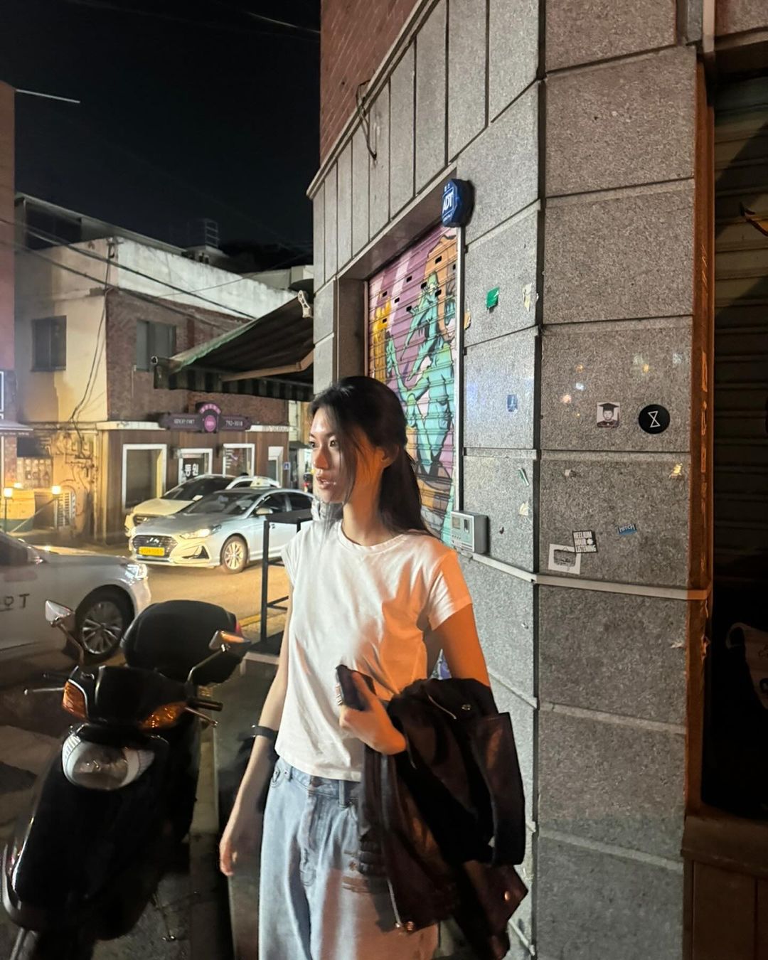 흰 무지티에 청바지만 기억해🤍💙 이미지