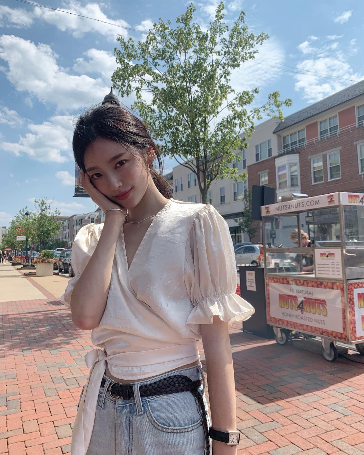 여름 러블리는 반팔 블라우스👚🤍 이미지