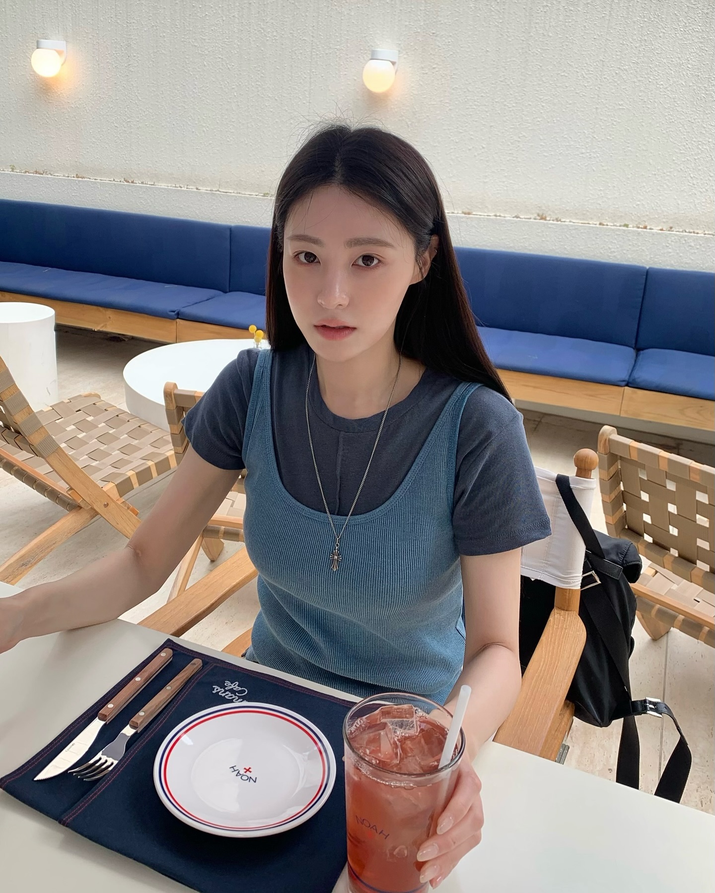 기본 무지티에 가볍게 레이어드🥣 이미지