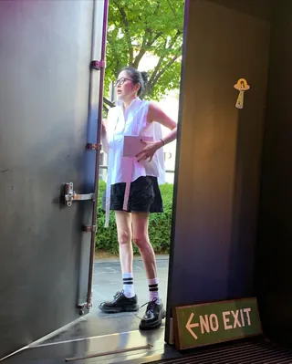 단정&러블리🤍 흰 나시 블라우스 이미지