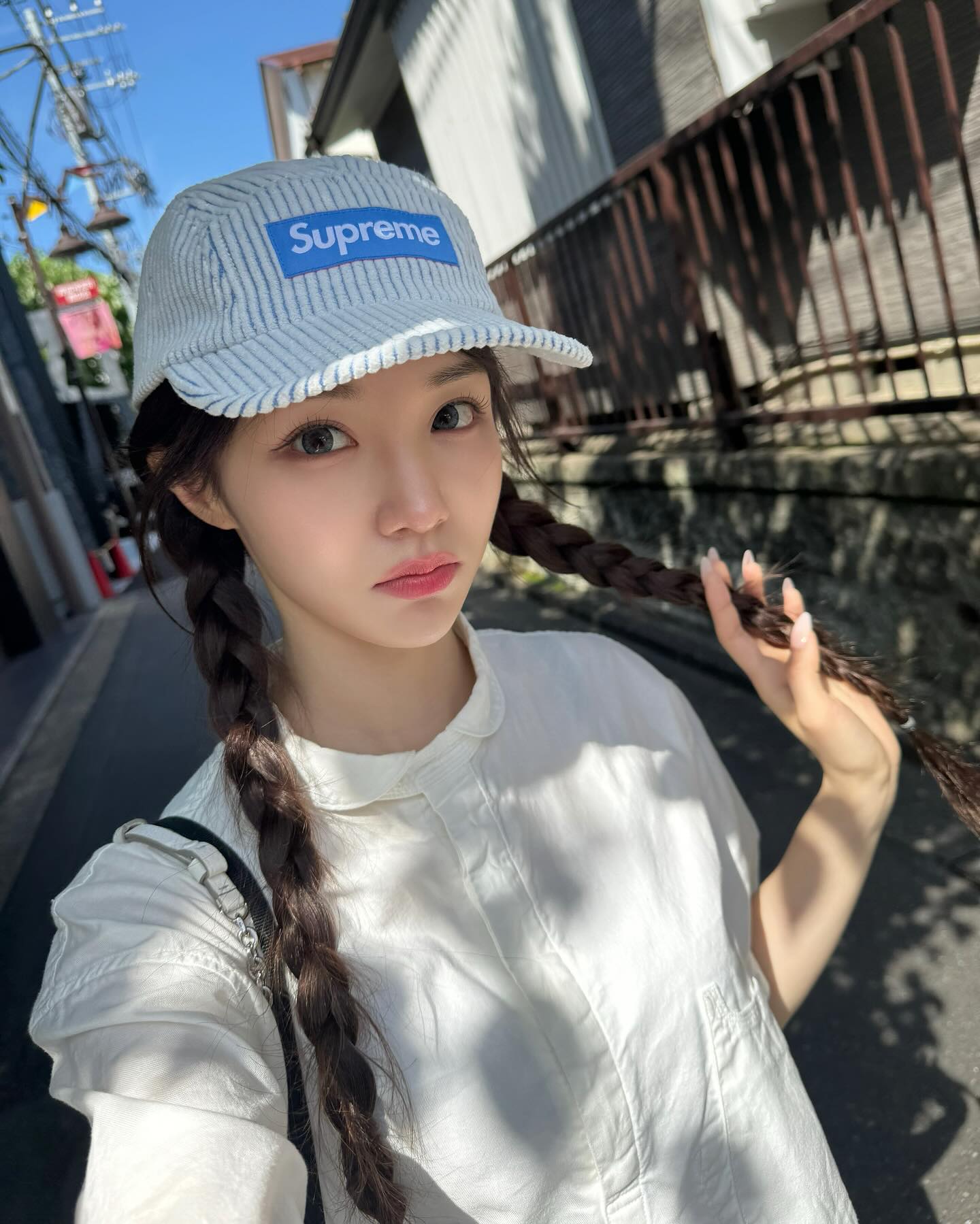 언니들 로고 포인트캡🧢@슈프림 이미지