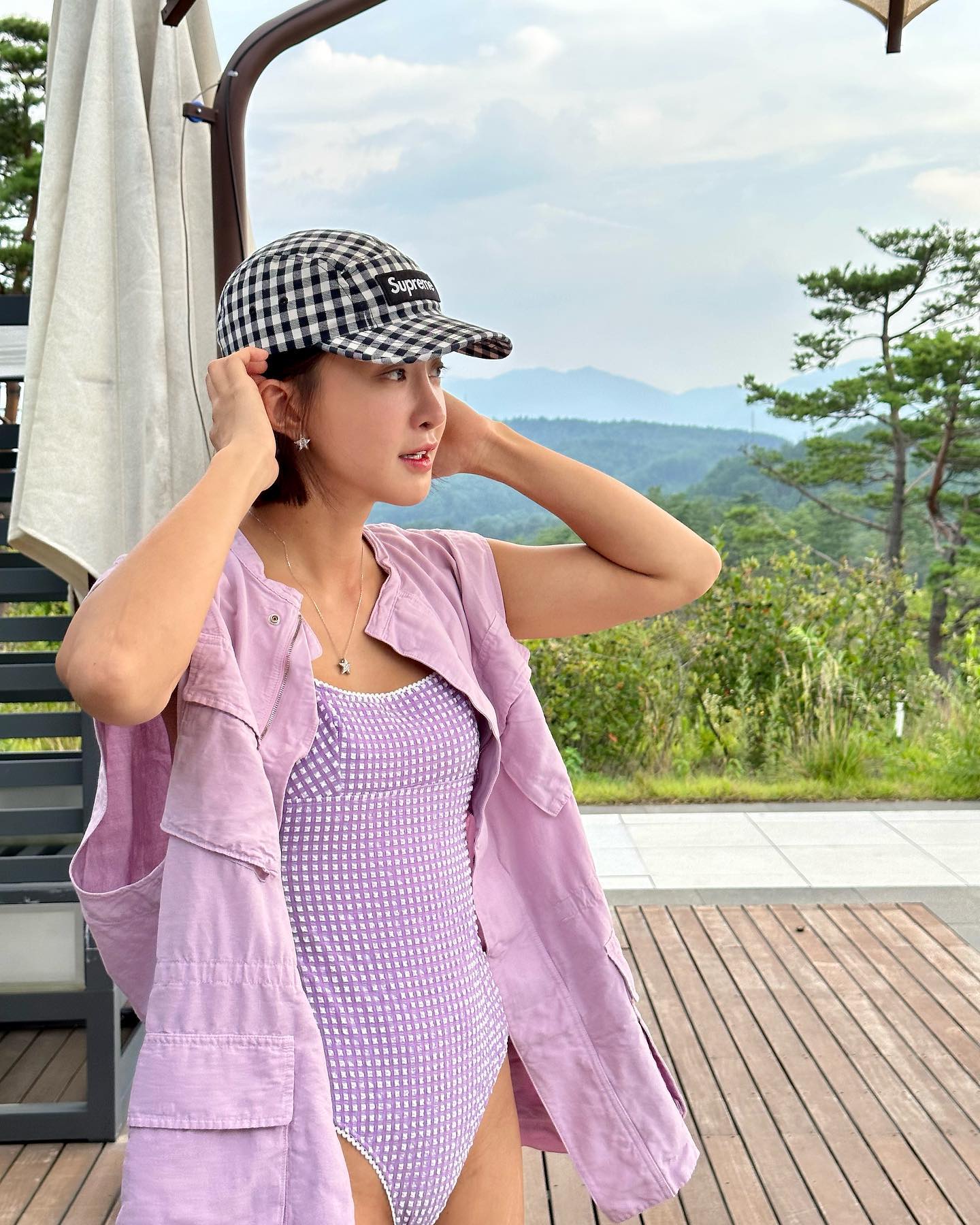 언니들 로고 포인트캡🧢@슈프림 이미지