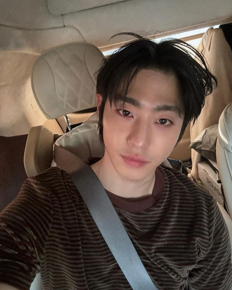 얇은 스트라이프 티 입어⚓️ 이미지5