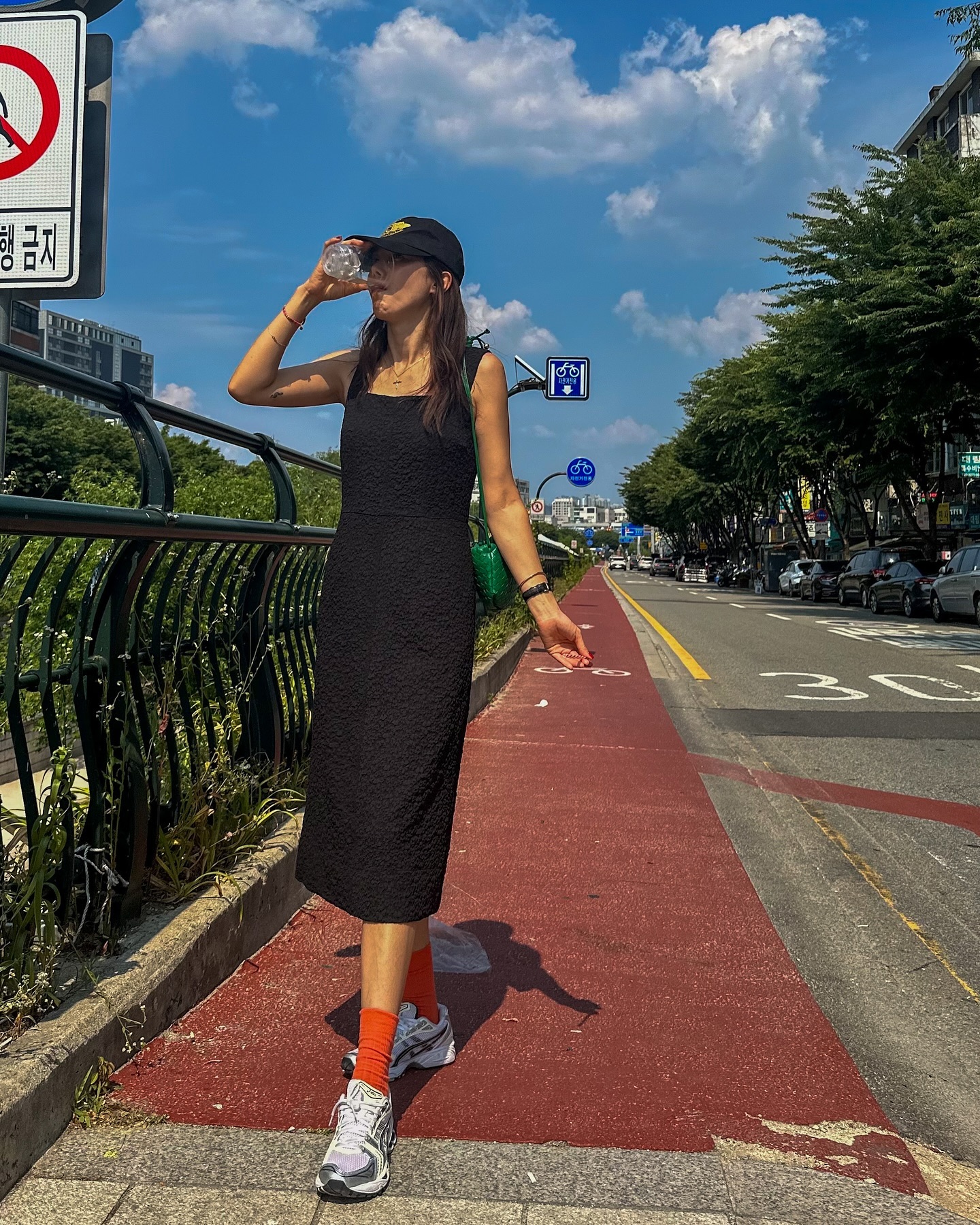 러블리 스포티룩🧡원피스+볼캡 이미지