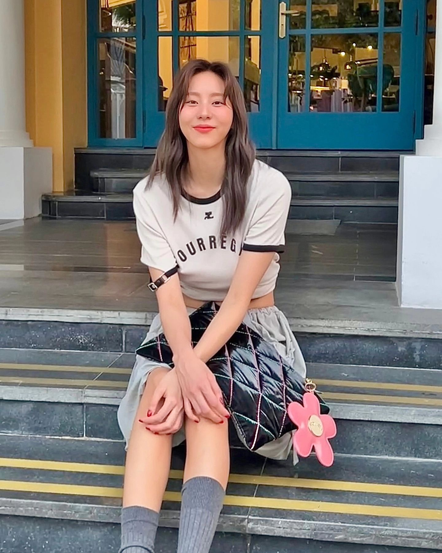 여름 로고 포인트 반팔🤍@꾸레쥬 이미지5
