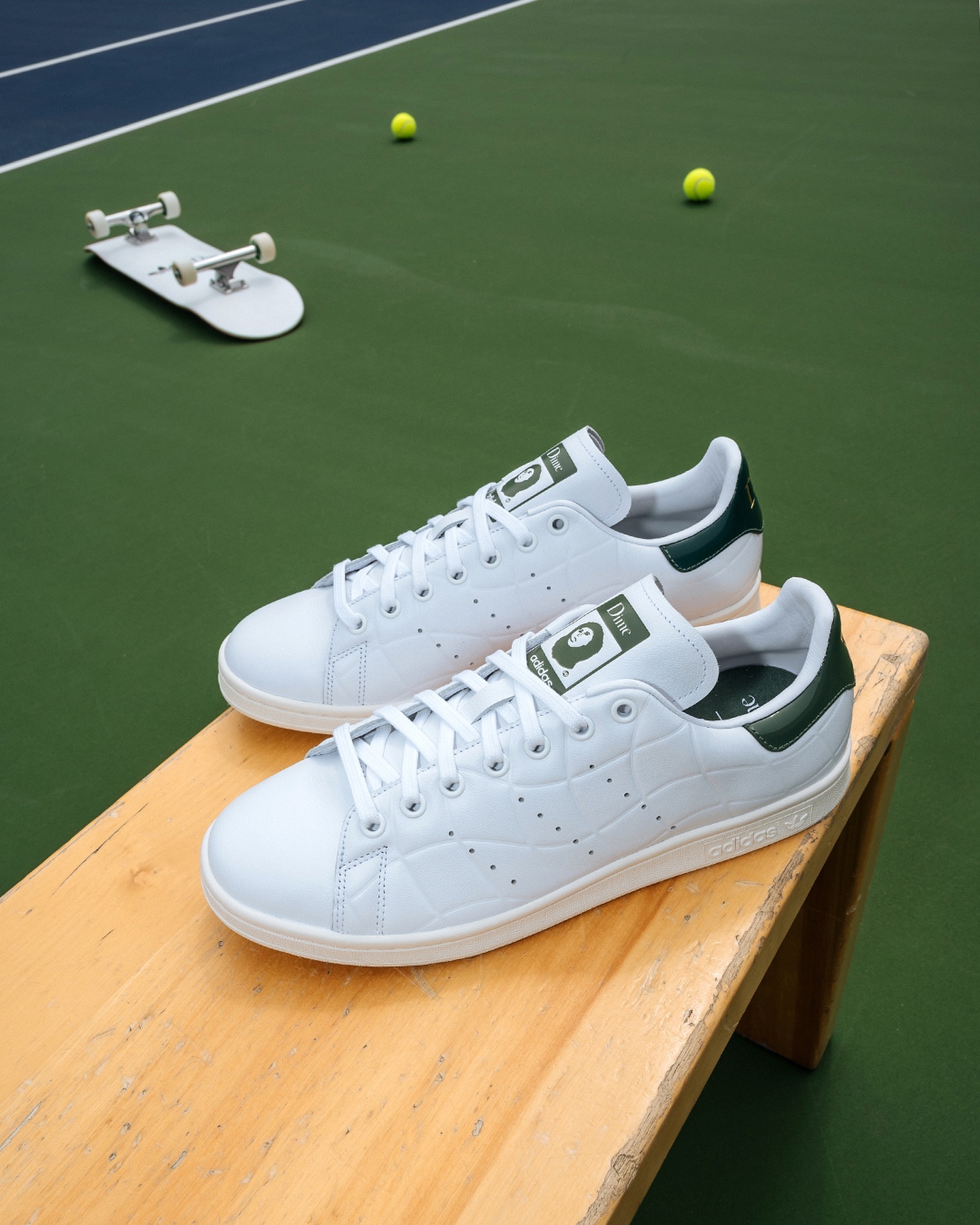테니스를 만난 스케이트보드🎾🛹
다임x아디다스 스탠스미스 6월 29일 발매예정📅 이미지5