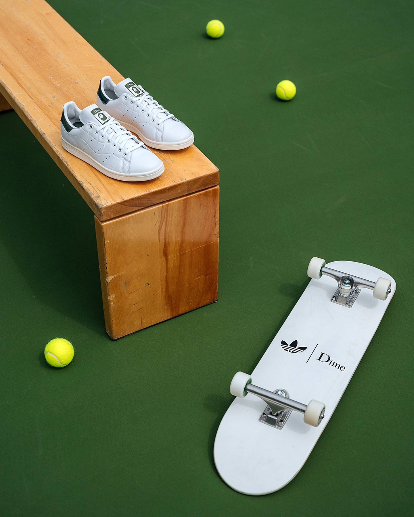 테니스를 만난 스케이트보드🎾🛹
다임x아디다스 스탠스미스 6월 29일 발매예정📅 이미지3
