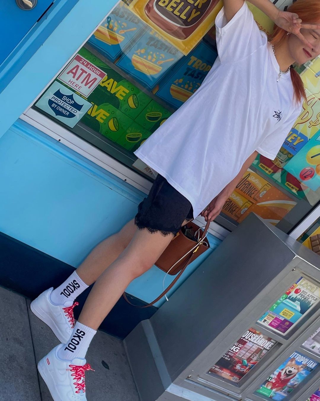 여름이니까🤍스투시 흰반팔 이미지