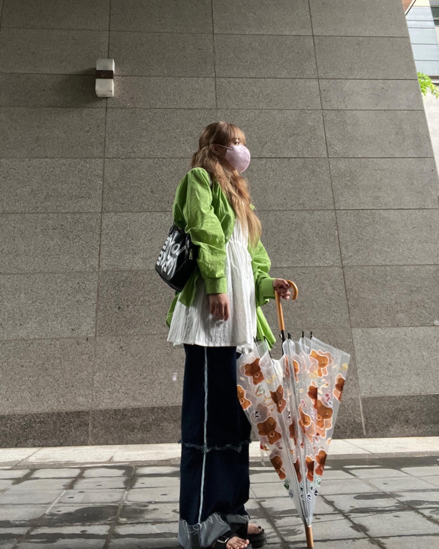 비오는날 포인트템 패턴우산☔️🤍 이미지7