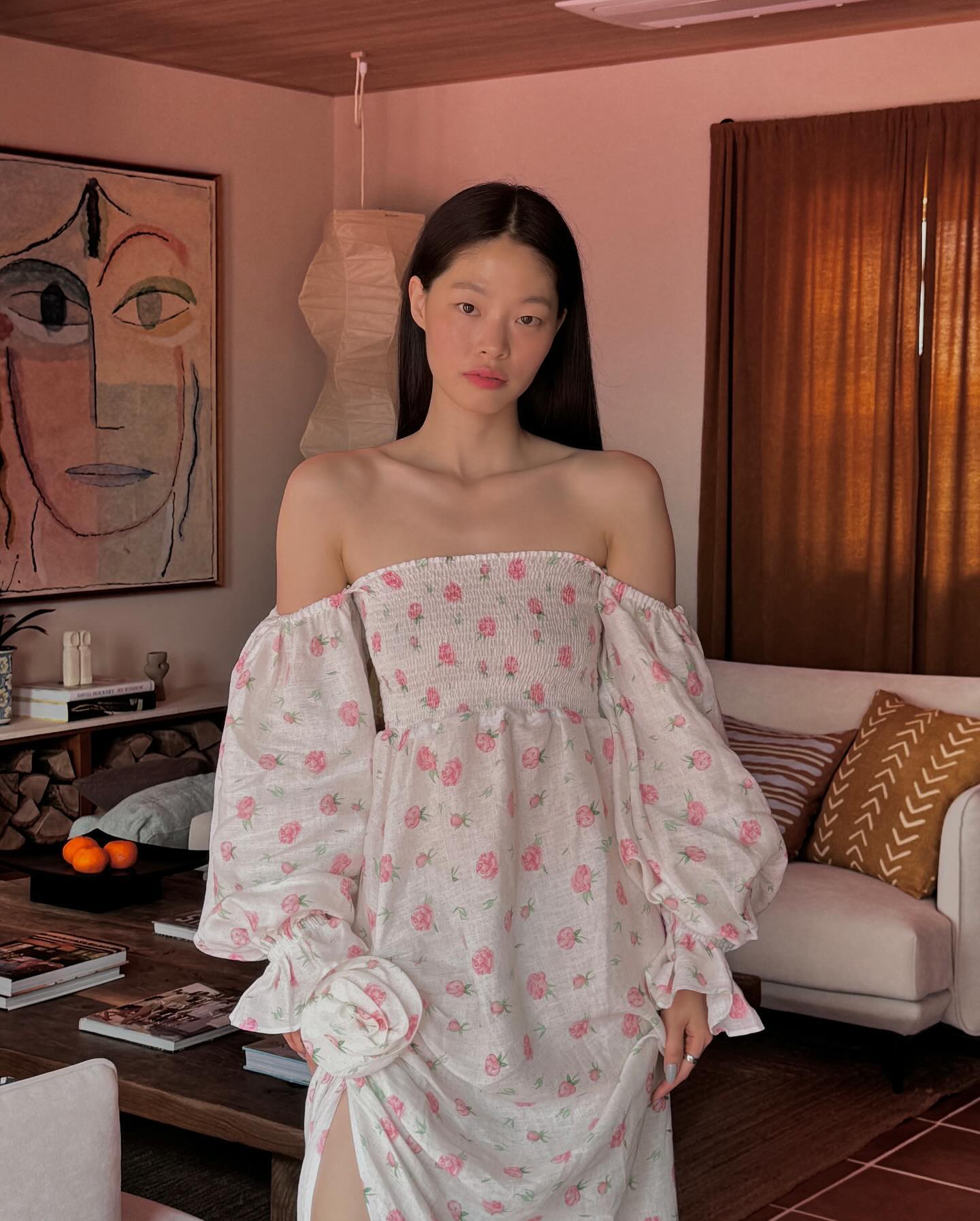 휴가룩 그자체🌷꽃무늬원피스 이미지