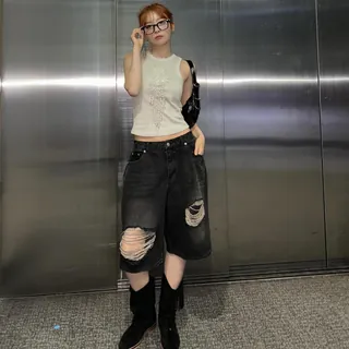 돌아온 반윤희 핏🫢👖버뮤다데님 이미지