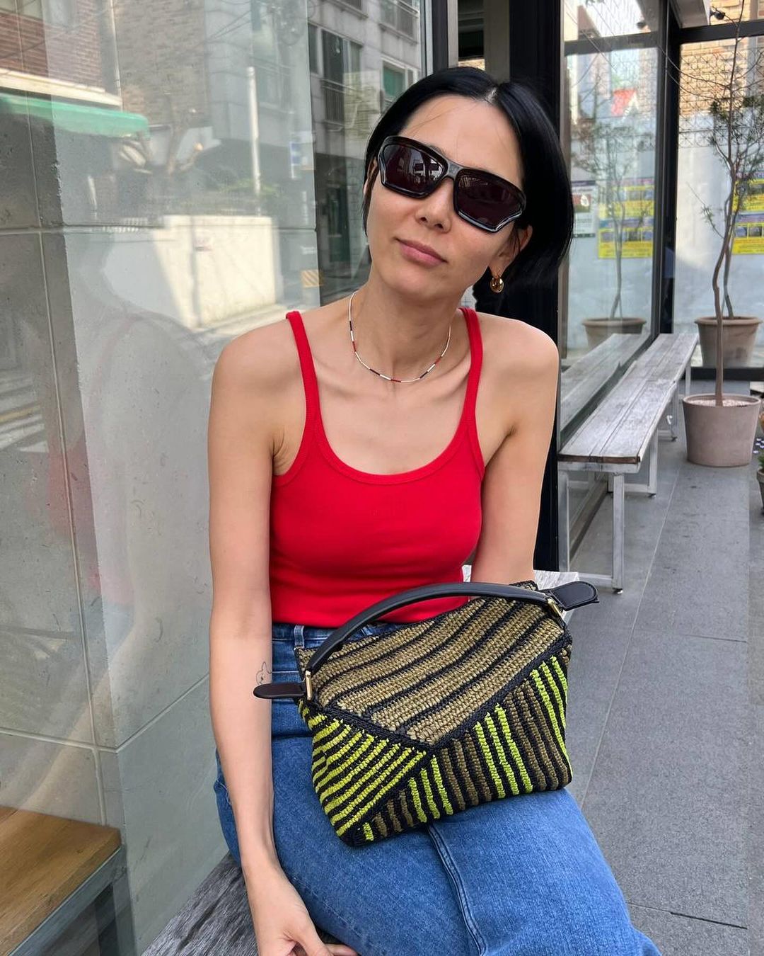 강렬한 포인트❤️레드 민소매 이미지