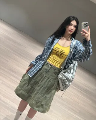 포인트템 톡톡히 하는💘체크셔츠 이미지