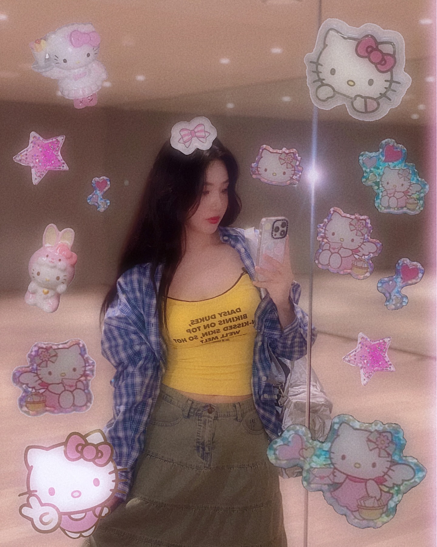 요즘 유행 스티커로 셀피 꾸미기💕🤳 이미지