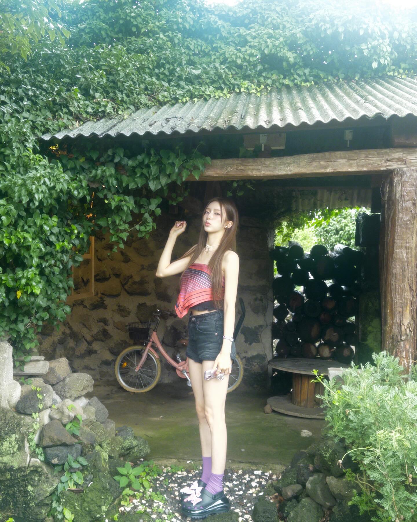 장마철 입고 싶어지는☔️💙숏데님 이미지
