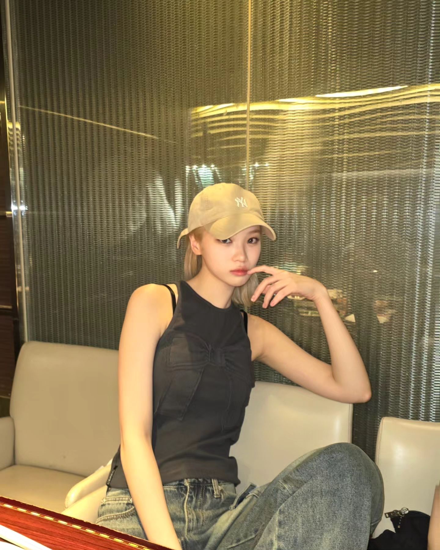 Y2K 핫걸 바이브 나시+볼캡🩵🧢 이미지