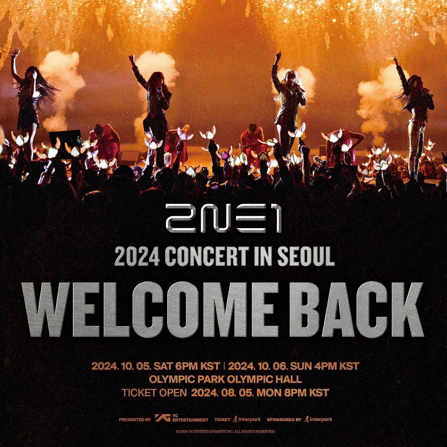 2NE1 콘서트 무조건 간다❤️‍🔥

모두가 기다렸던 2NE1 콘서트 일정이 드디어 공개됐습니다. 공연은 오는 10월 5일부터 6일 양일간 서울 올림픽공원 올림픽홀에서 진행되는데요. 티켓 예매는 8월 5일 오후 8시 인터파크 티켓에서 오픈됩니다. 공연 및 예매 관련 상세 내용은 YG 공식 홈페이지에서 확인해 보세요. 이미지
