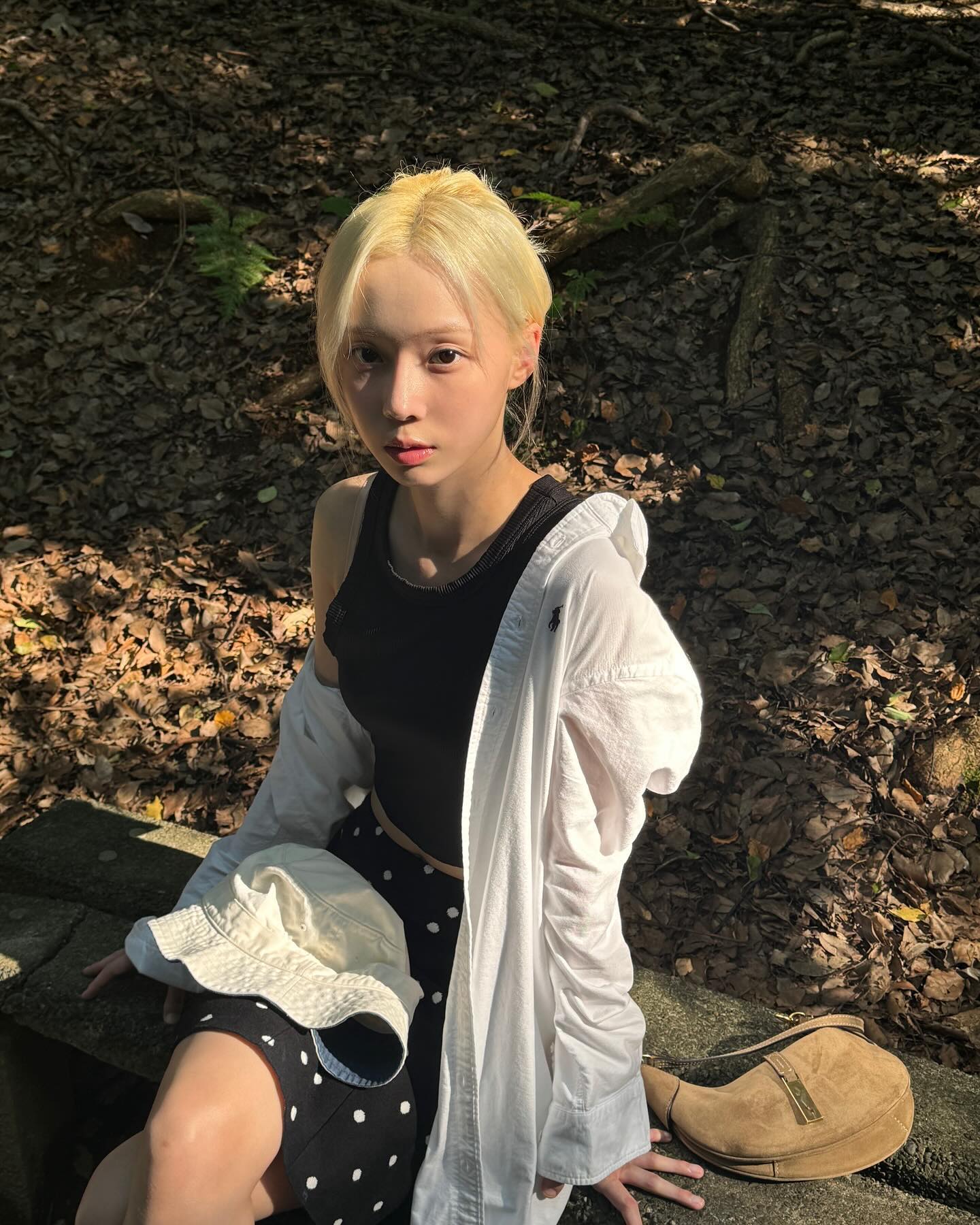 언니들 여름 필수템🤍폴로 화이트 셔츠 이미지4