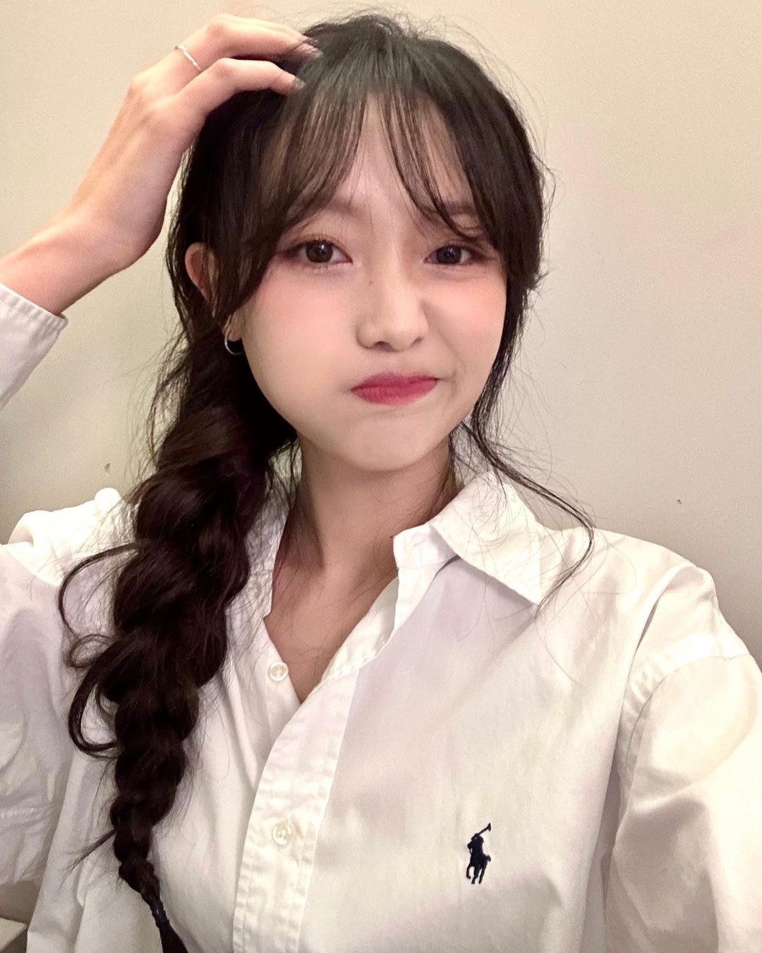 언니들 여름 필수템🤍폴로 화이트 셔츠 이미지7