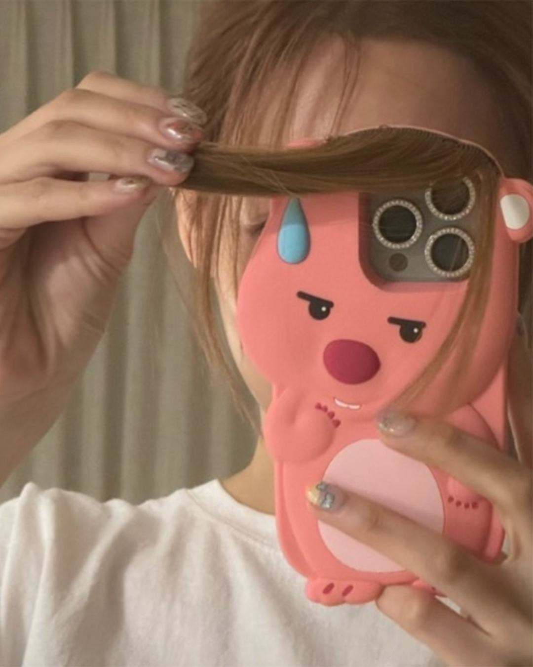 헤어나올 수 없는 폰케이스📱🩷
유나, 이시영, 나연 애정템🎀잔망루피 머리카락 케이스@사줘! 이미지
