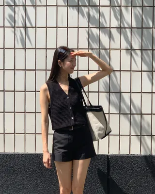 색다른 데님&니트 수트 베스트🖤 이미지