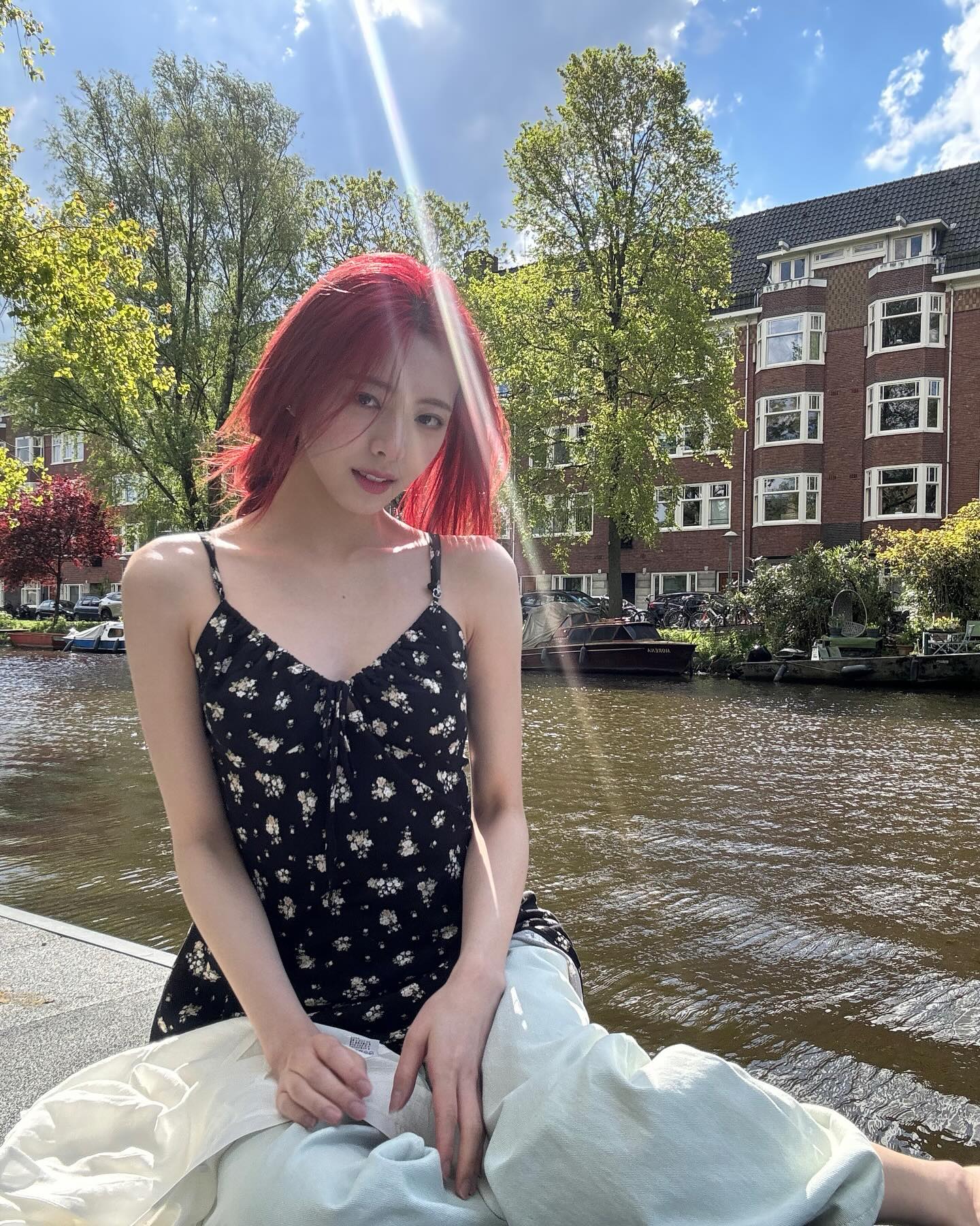 여름 여행룩엔💐🏝️꽃무늬원피스 이미지