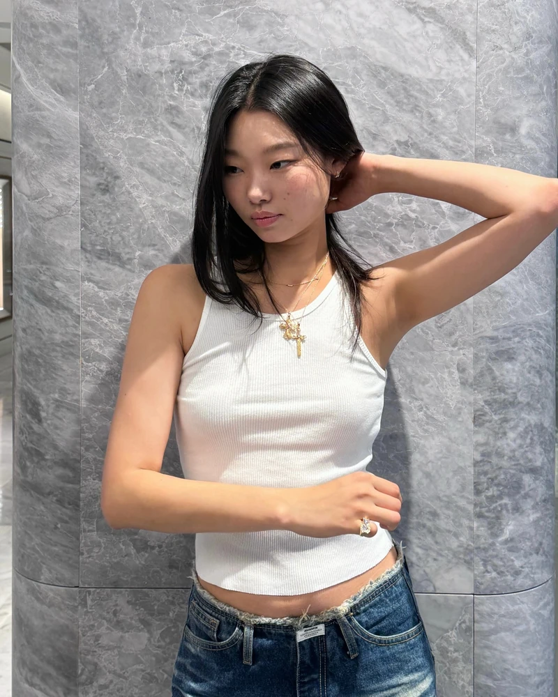 데님에 탱크탑🎨다양한 컬러 매치 이미지7