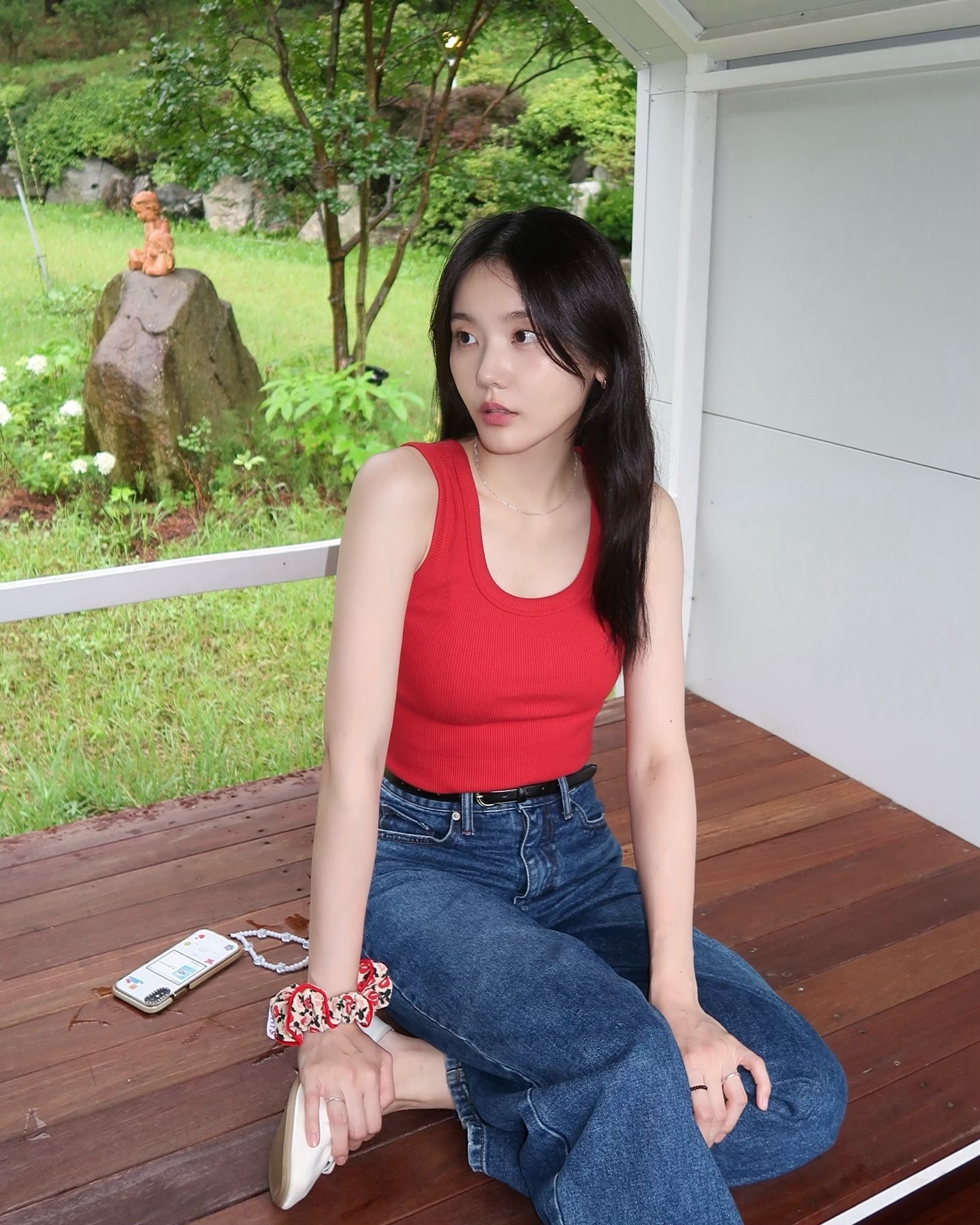 데님에 탱크탑🎨다양한 컬러 매치 이미지