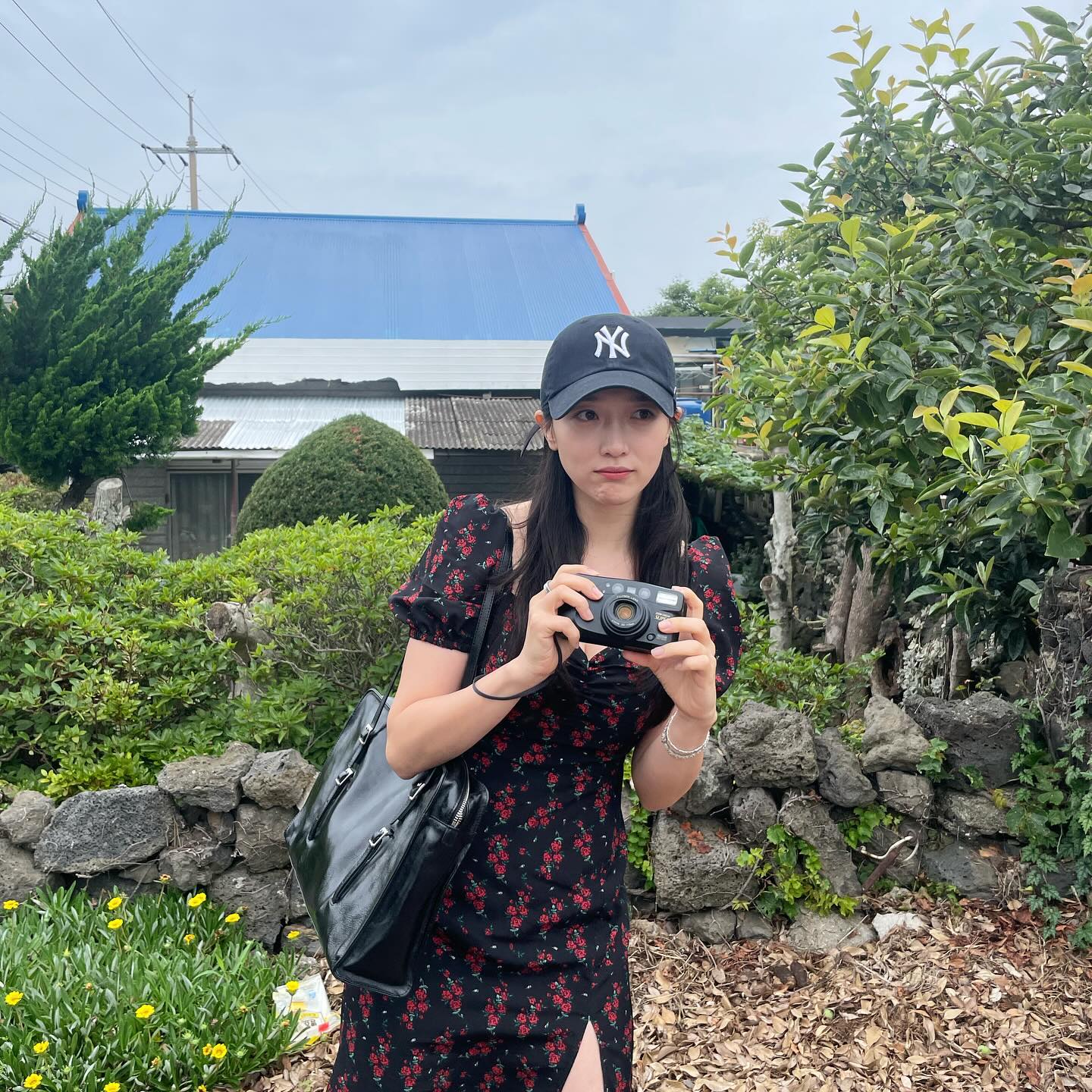 여름 여행룩엔💐🏝️꽃무늬원피스 이미지