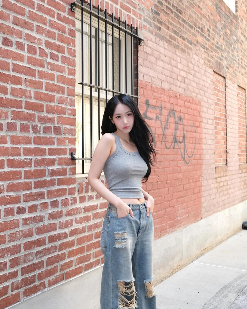 데님에 탱크탑🎨다양한 컬러 매치 이미지8