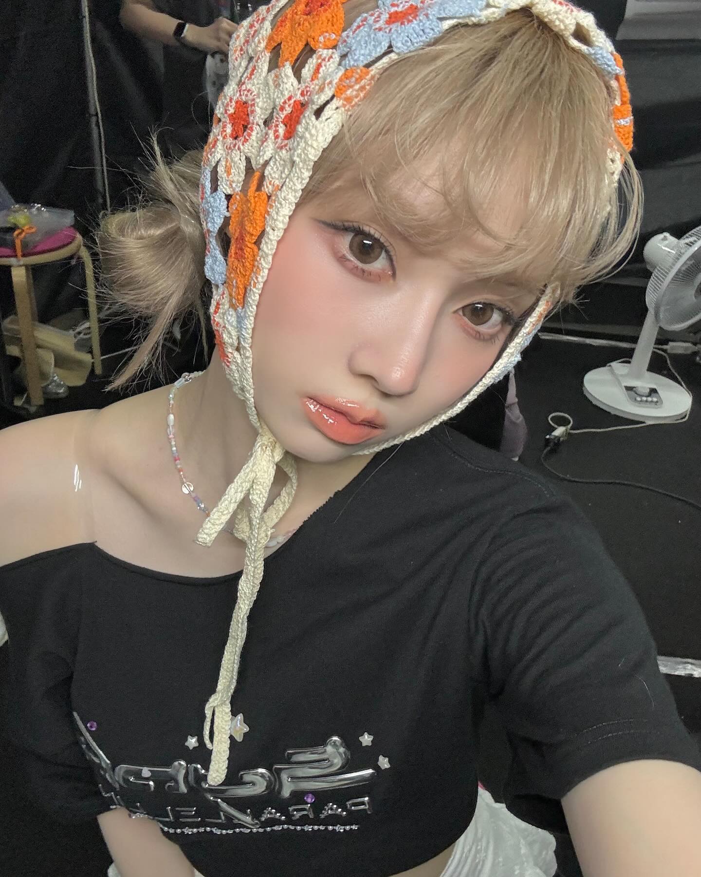 크로셰 헤드 스카프로 귀엽게🍓 이미지