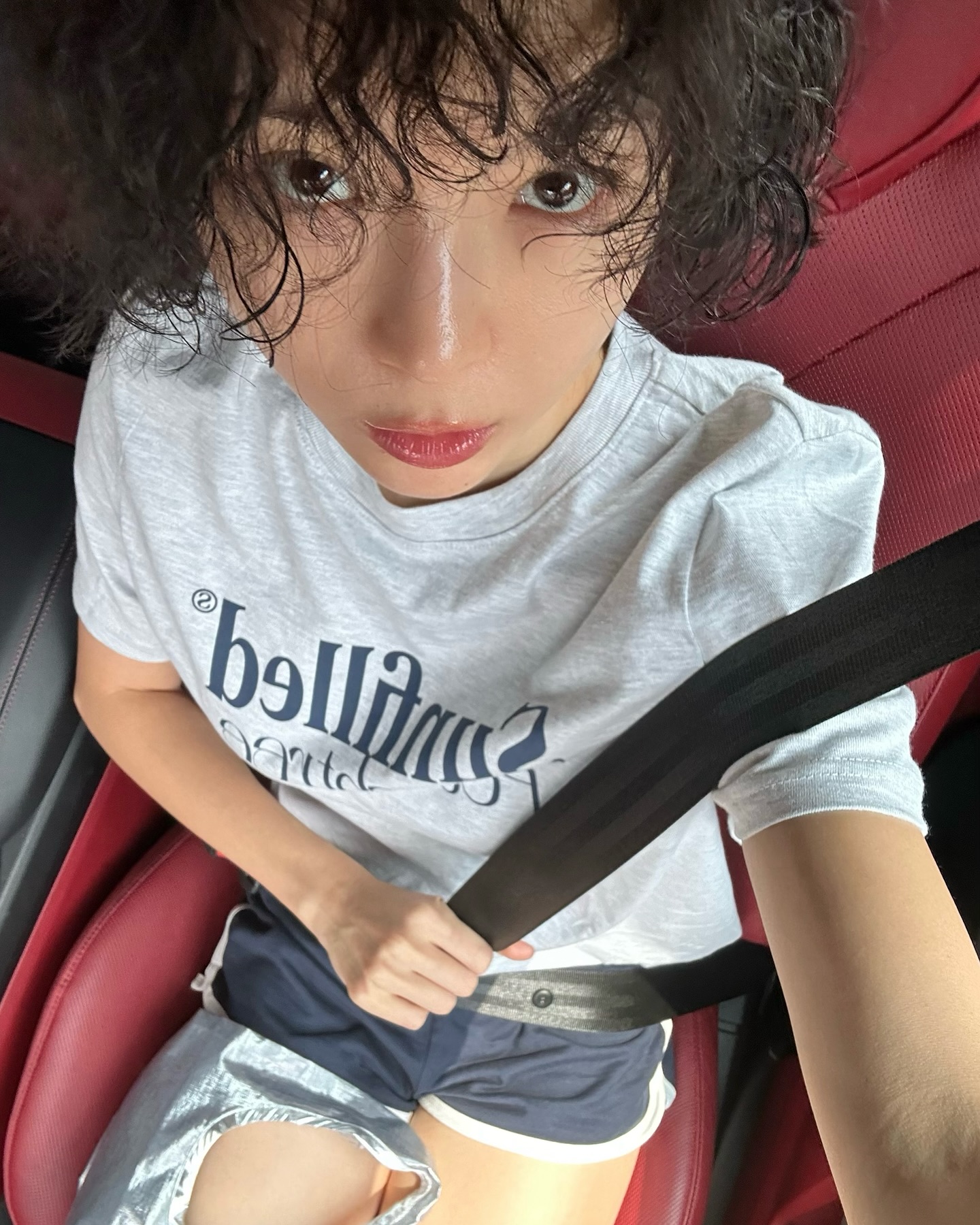 시크한 데일리템🩶그레이 반팔티 이미지2