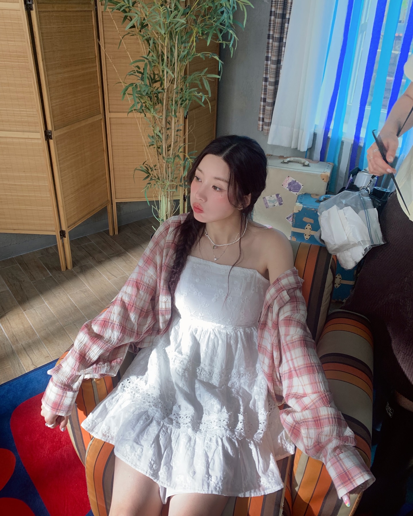 원피스 아우터로 셔츠@어때🩵🤍 이미지5