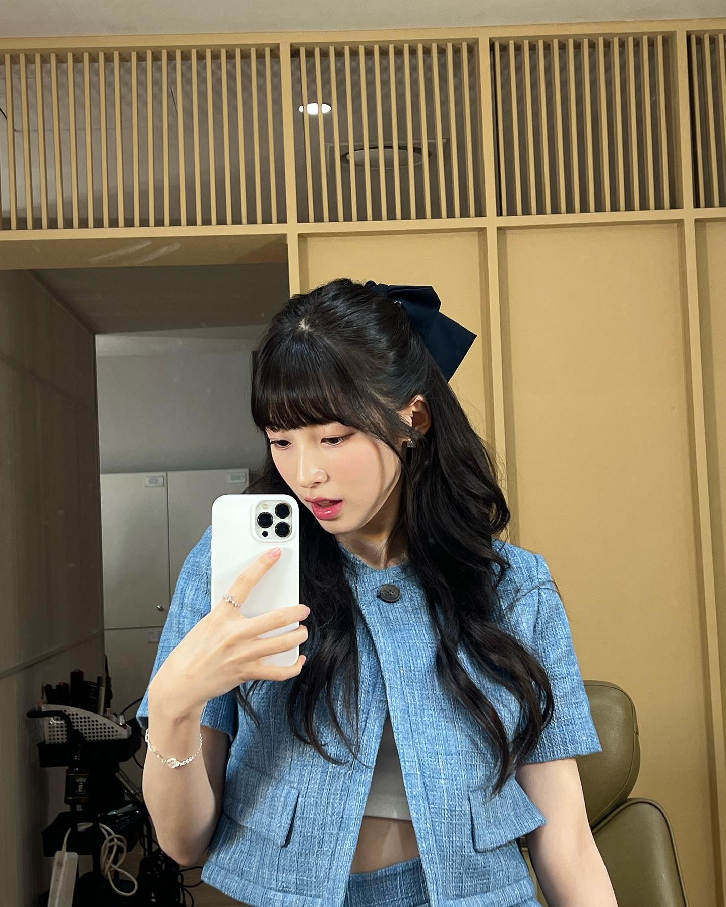 높은 반묶음 포인트로 귀엽게💕 이미지7