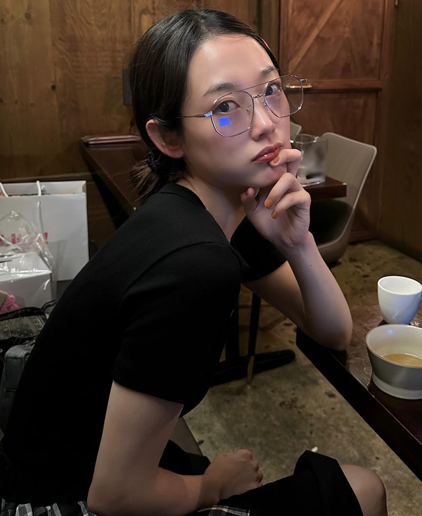 쉬운 꾸안꾸템🤓❤️셀럽 안경 코디 이미지2