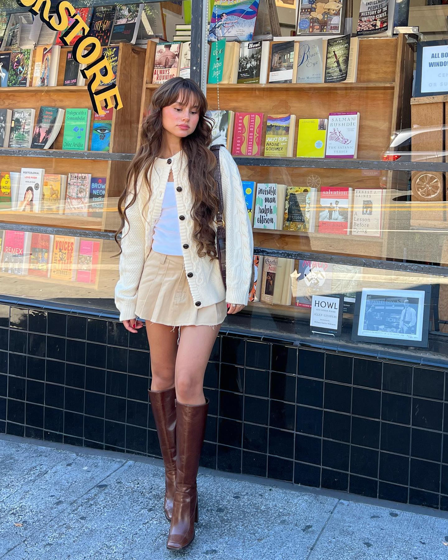 가을 프레피🍂가디건+미니플리츠 이미지5