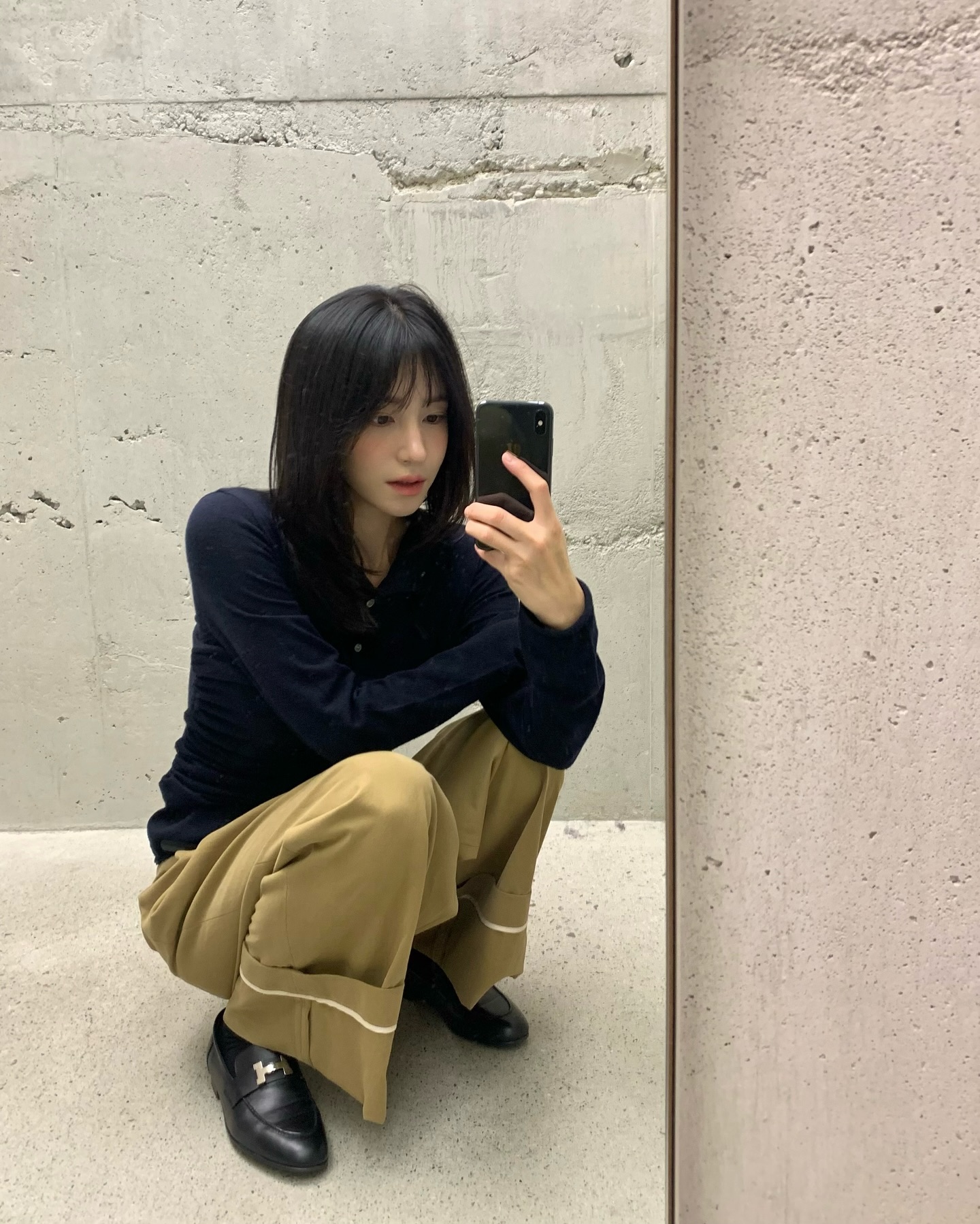 가을 차분 무드🍁🥠베이지슬랙스 이미지