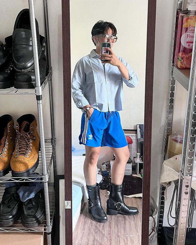 쌈뽕한 셔츠에 아디다스 쇼츠👻 이미지7