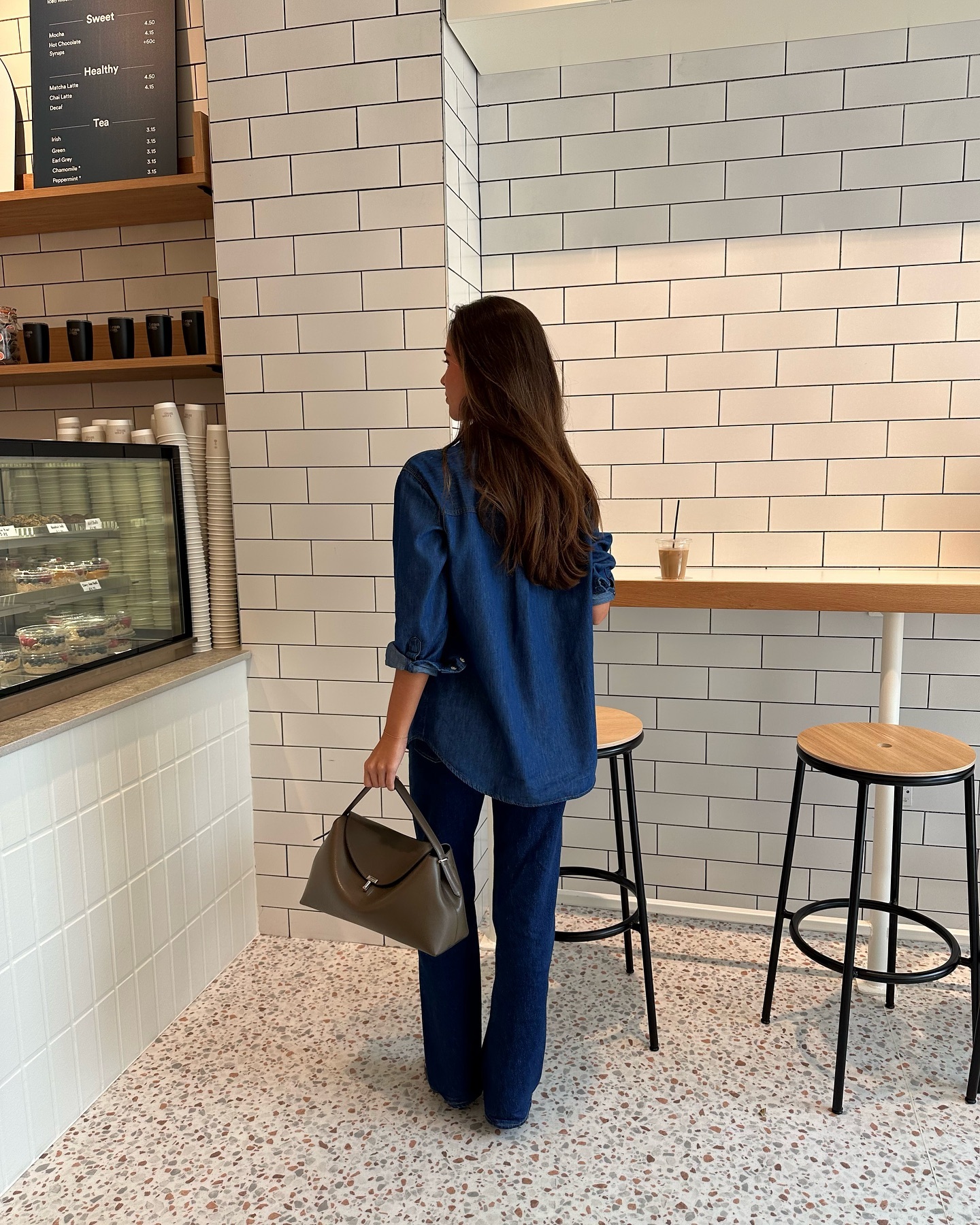 중청과 진청💙👖청청룩은 슬림핏 이미지