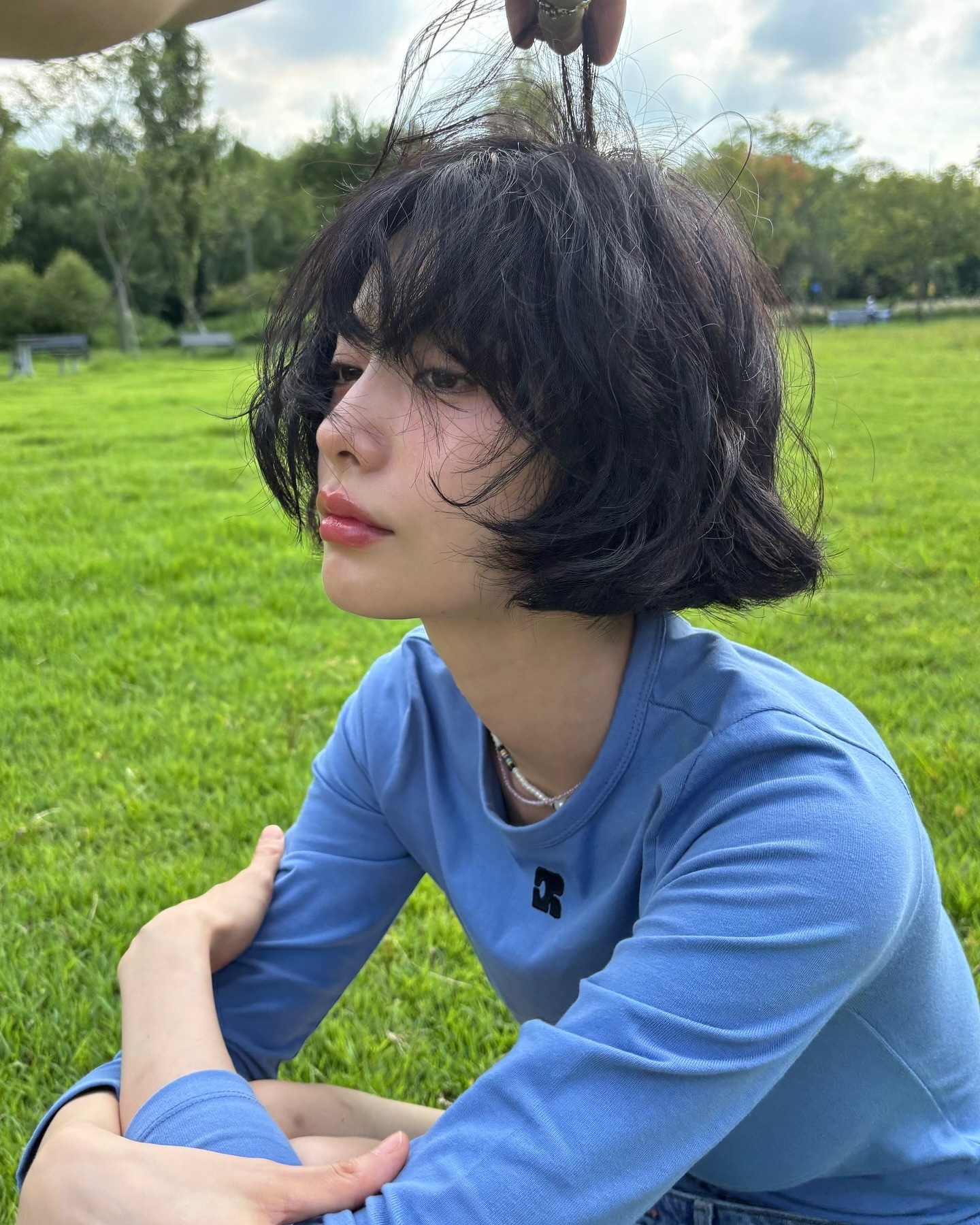 나나 중청+블루 조합💙청량한 가을 소풍룩🍂 이미지2
