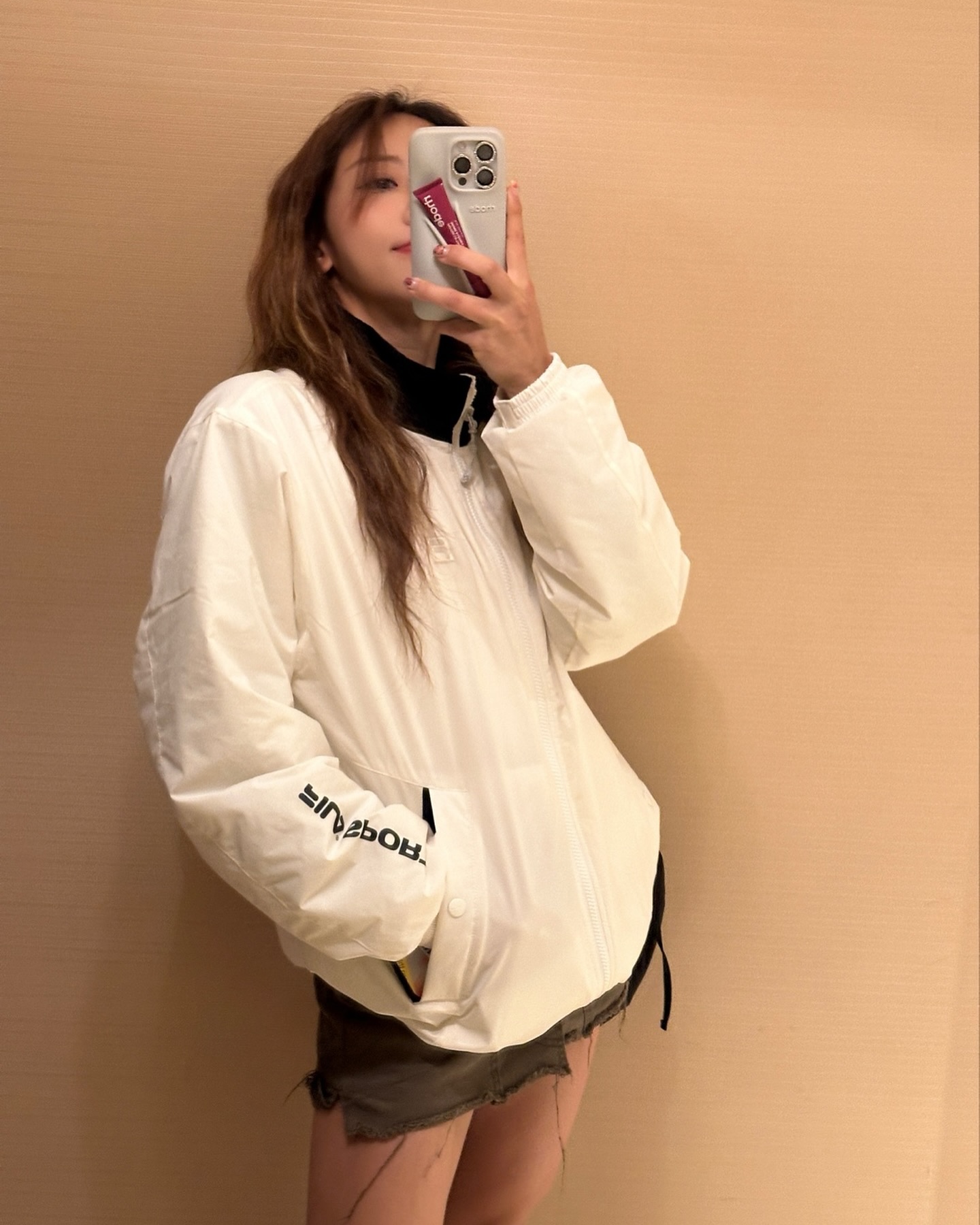 요즘 유행 스포티룩🤍💙@필수템
가을비 소식에 곧 추워질 날씨 대비🌪️휠라 트랙패딩 자켓 #광고 이미지3