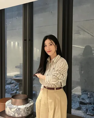 셔츠+슬랙스로 출근룩 해결👔 이미지
