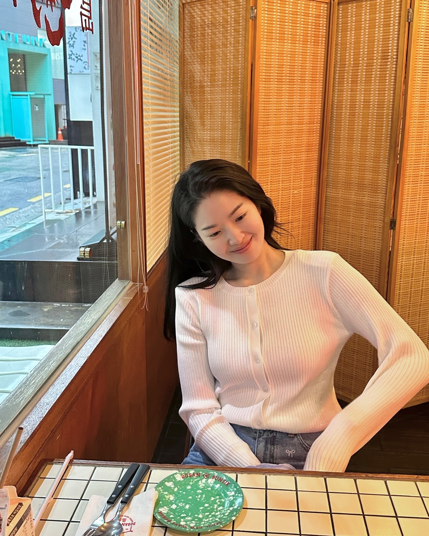 가디건 단독으로 입기 좋은 날씨❤️ 이미지