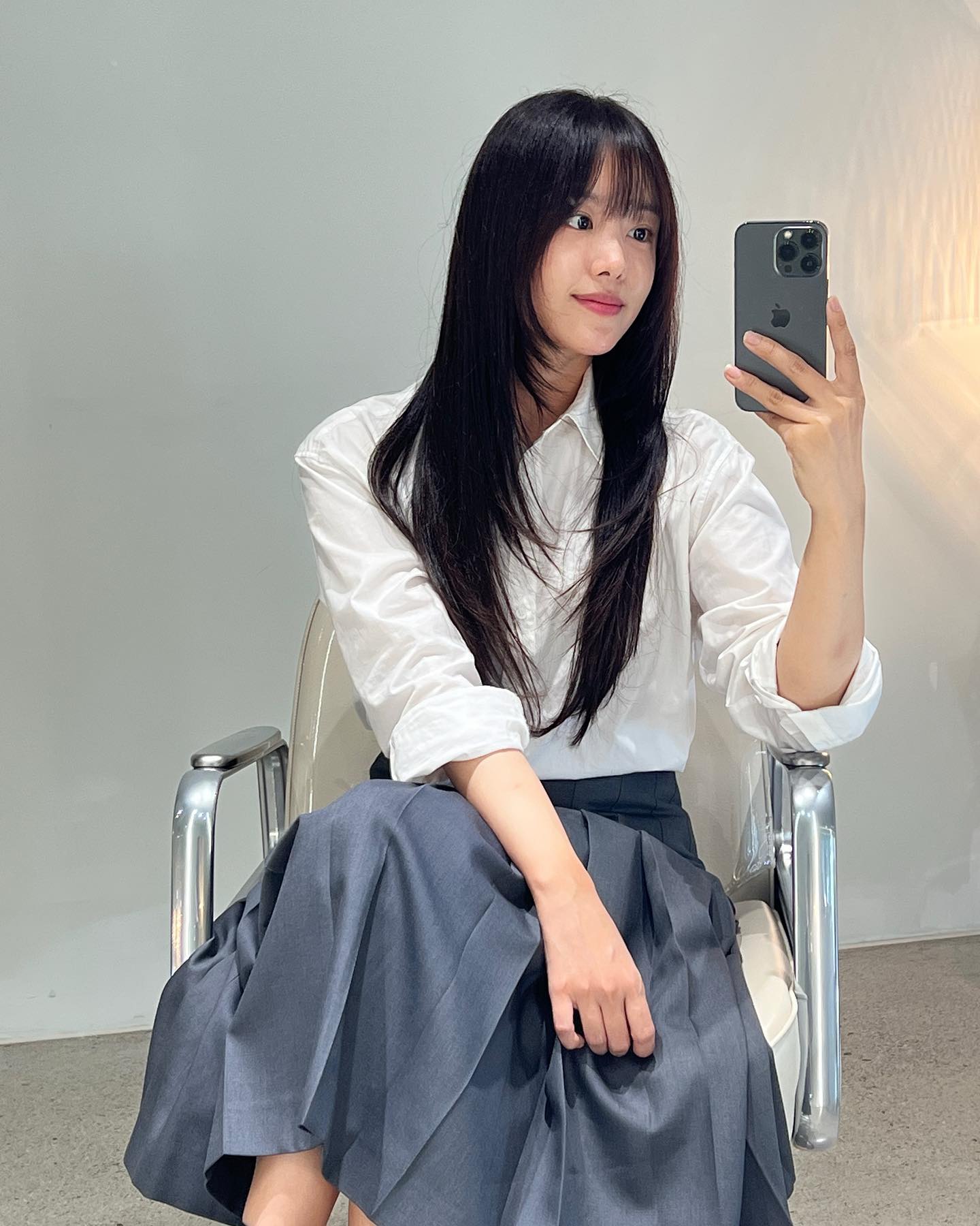 가을 꿀조합 코디🍯셔츠+스커트 이미지2