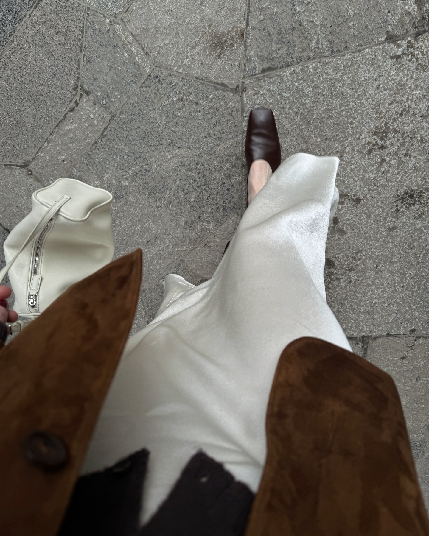 여리여리🪽실크 새틴 롱스커트🤍 이미지5